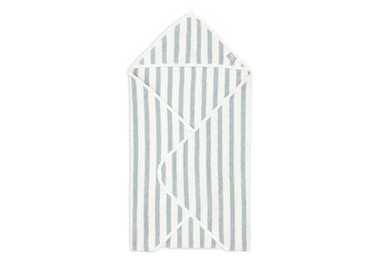 Jollein - Kapuzenhandtuch 75x75cm Stripe Terry - Sea Green - GOTS - Elli by Lena & Lisa