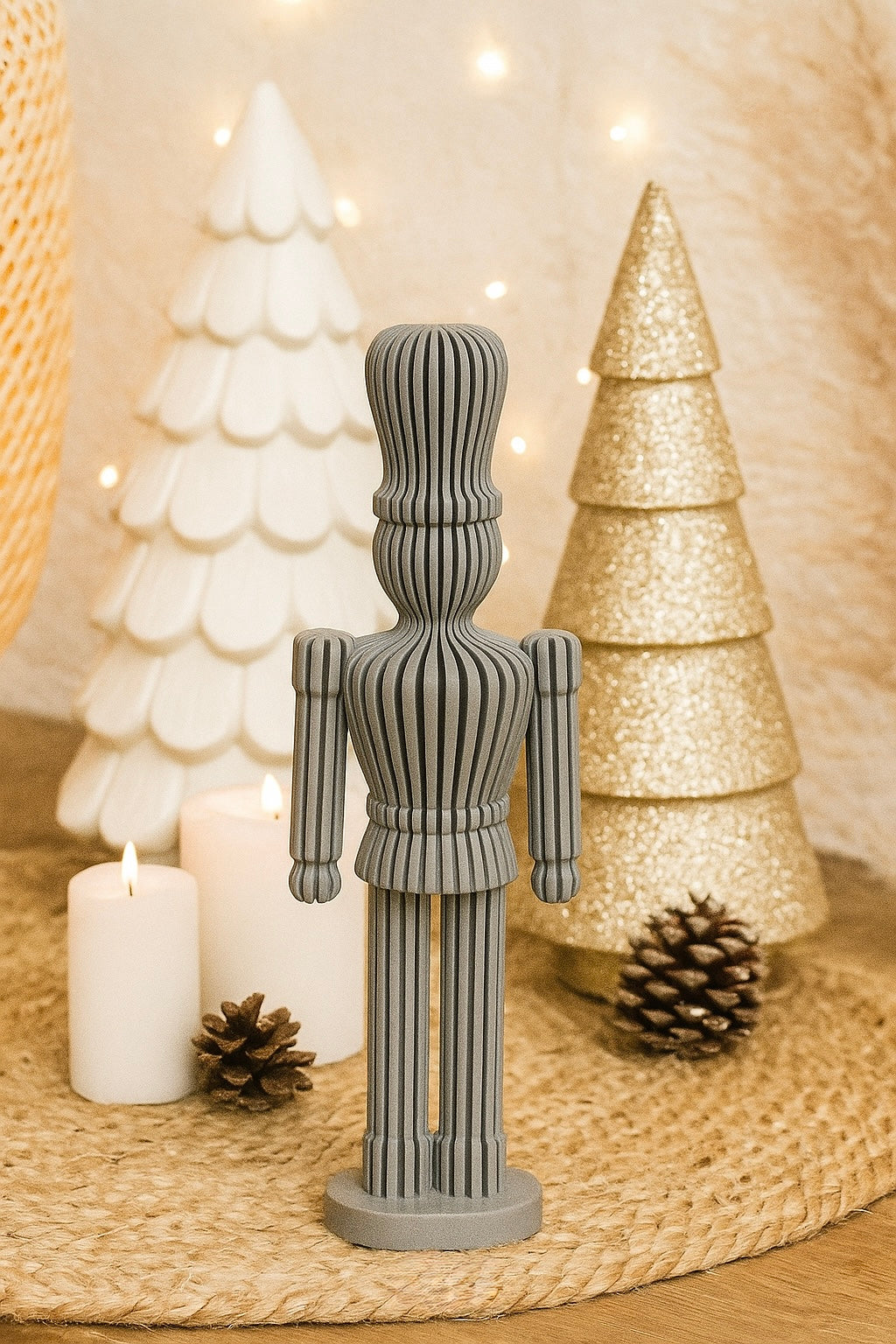 Moderner Nussknacker als Weihnachtsdekoration