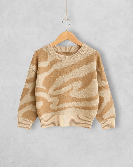 Strickpullover für Kinder aus 100 % Baumwolle