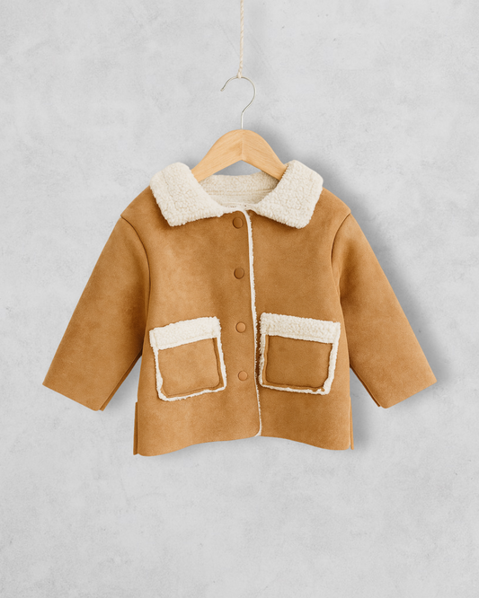 Hunter-Jacke für Kinder aus Lammfell und Wolle