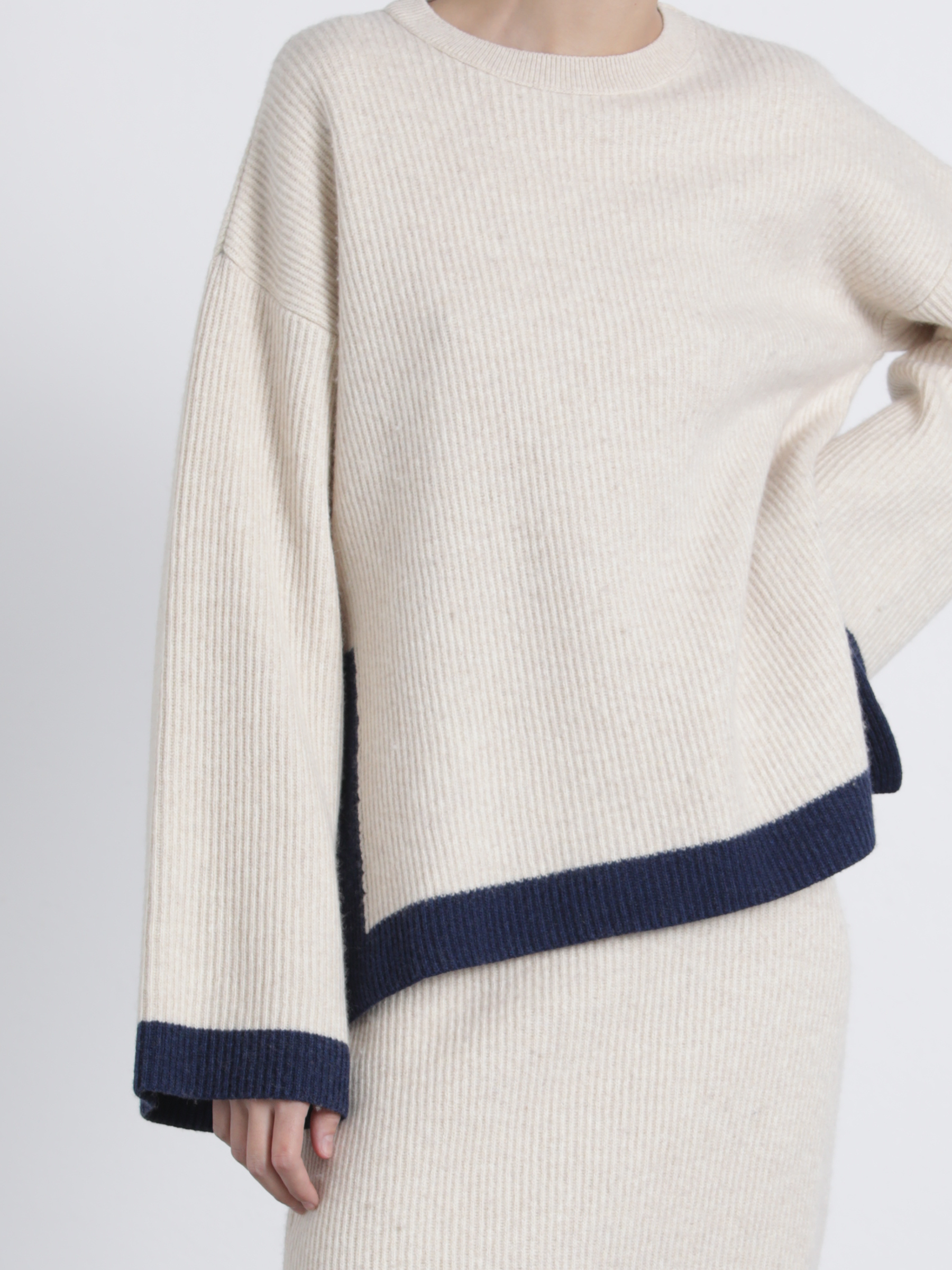 Lässiger Wollpullover Damen
