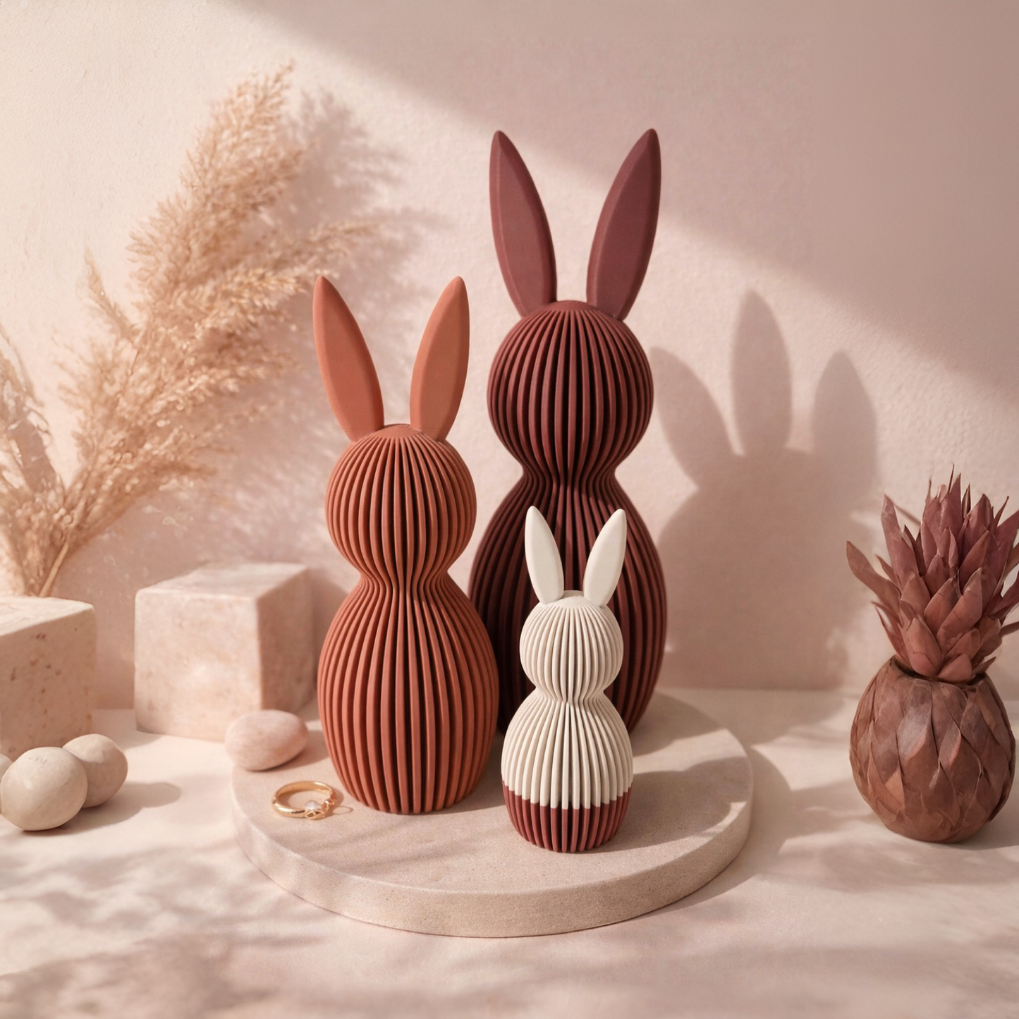 Moderner Osterhase mit Geheimfach
