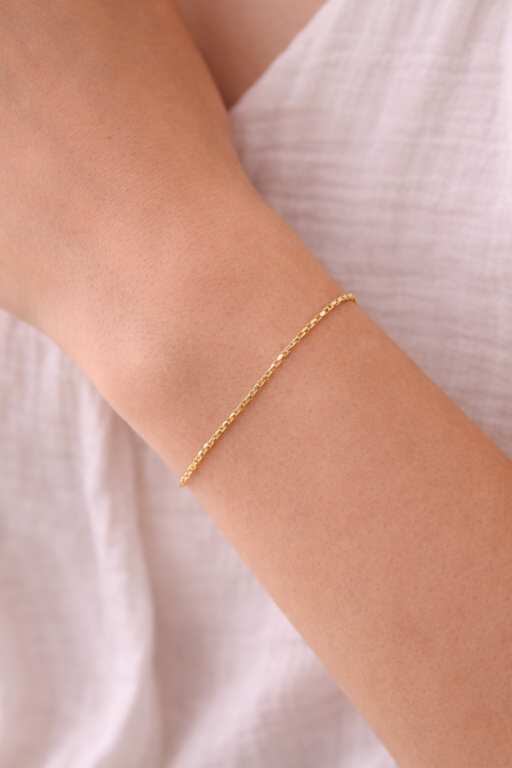 Zartes Gliederarmband – filigran & minimalistisch (Gold & Silber)