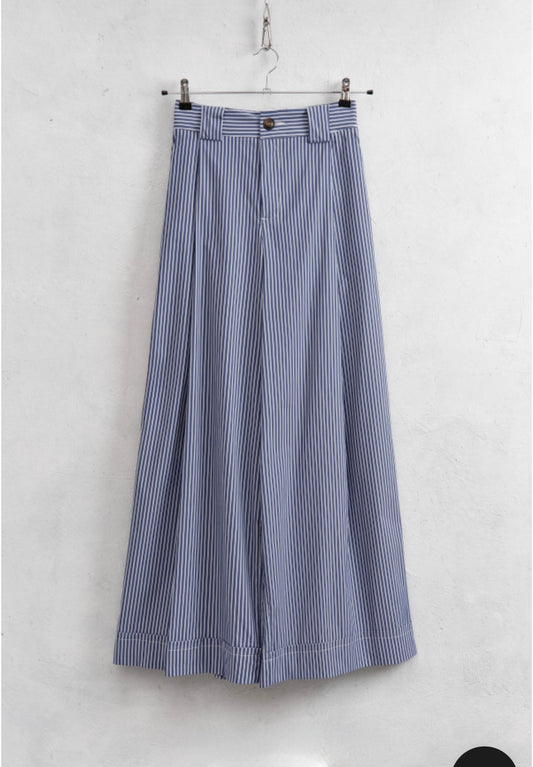 Striped Cotton Blend Pants – Soft Fit & High Comfort