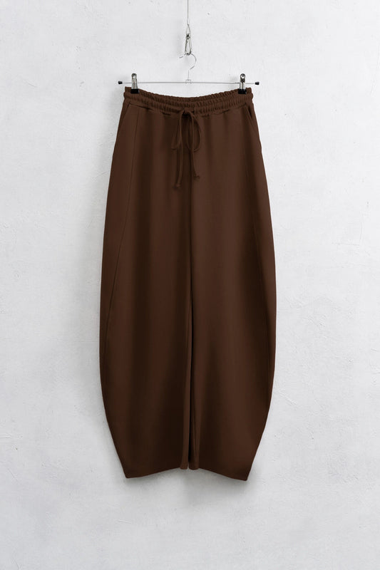 Bequeme Ballonhose in Dunkelbraun