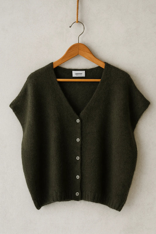 Mohair Cardigan khaki
