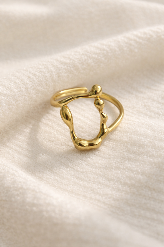 Statement Ring aus stainless Steel