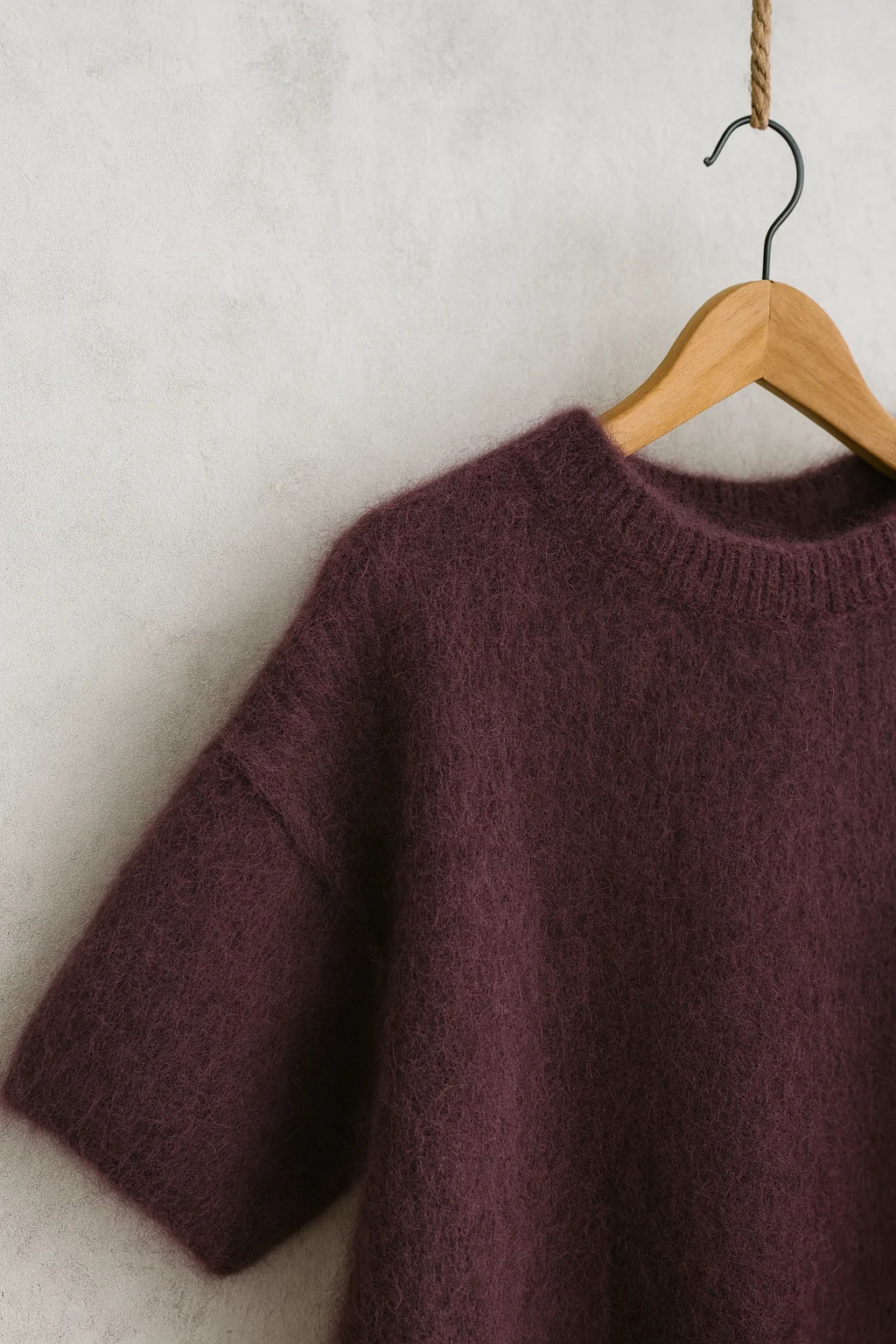 Weicher Strickpullover aus Mohair