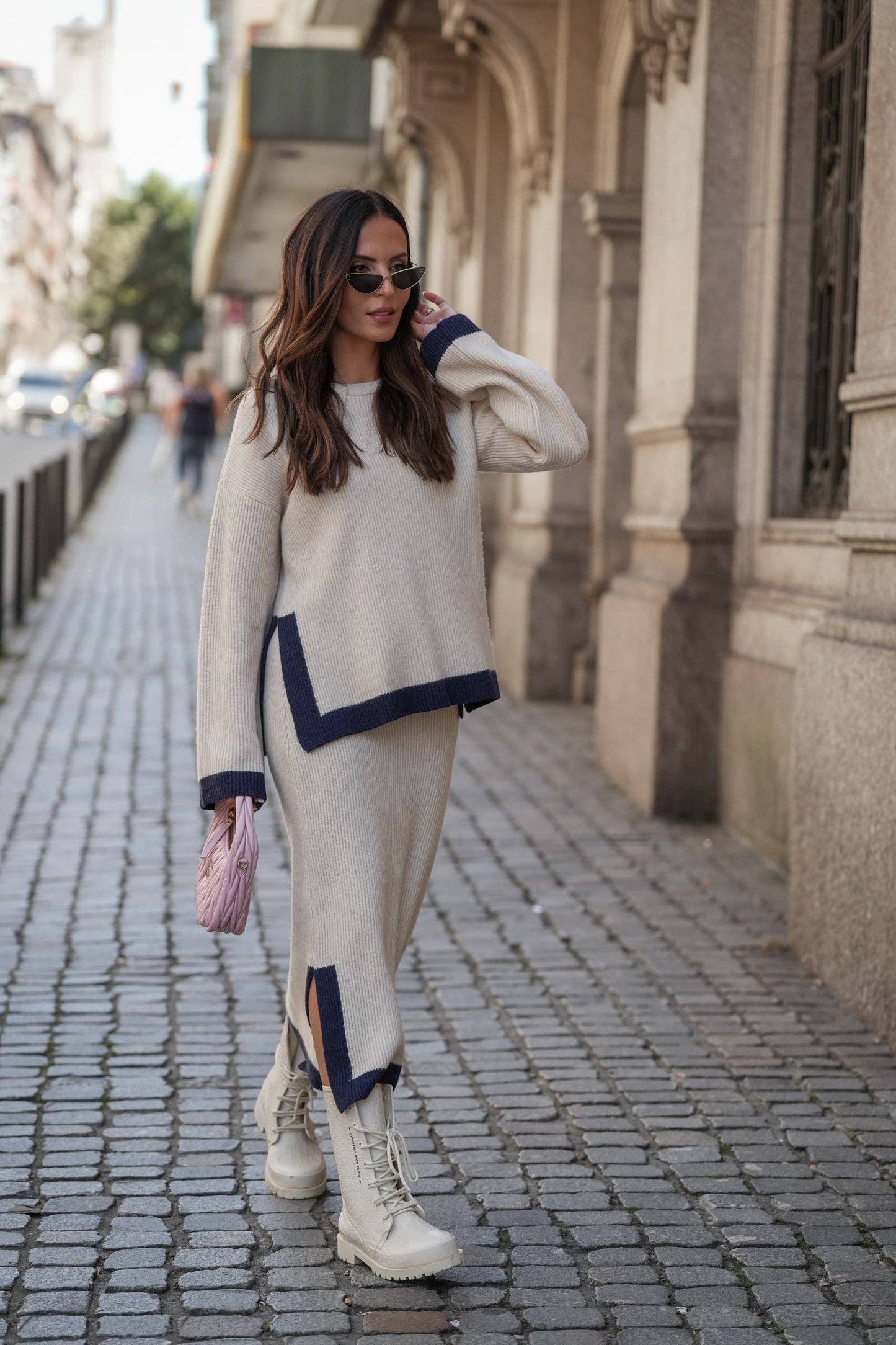Pullover mit Kontrastdetails