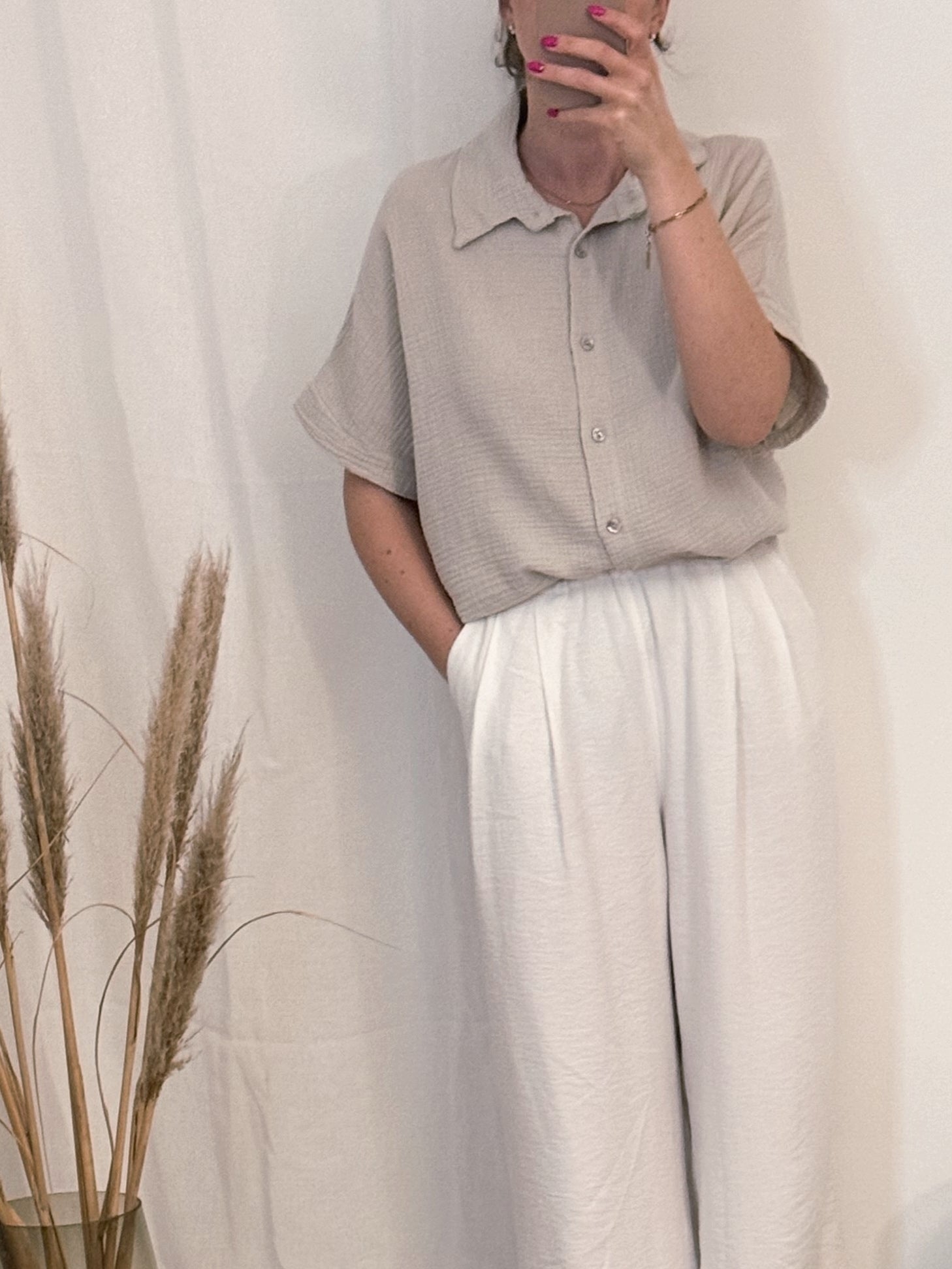 Oversize Musselinbluse 'Sunset Dream' – Sommerbluse - Elli by Lena & Lisa
