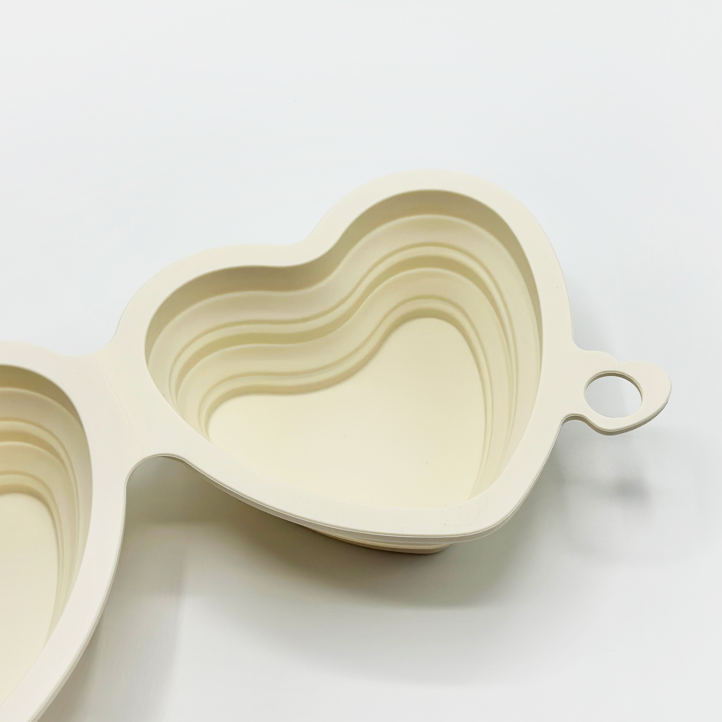 COCOPUP London - Faltbare Schüssel in Herzform - Creme