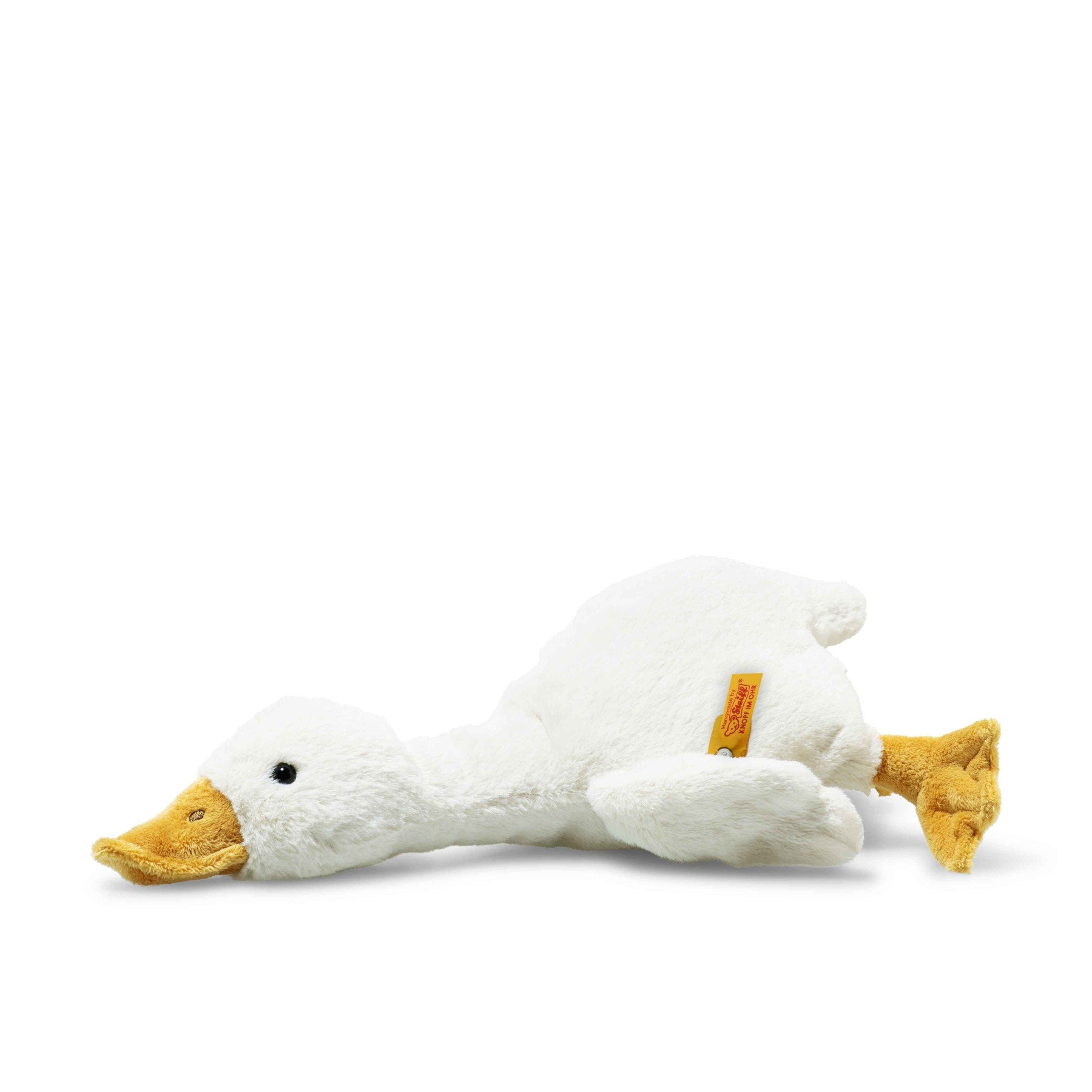 Steiff Gilda Gans – ein niedliches Kuscheltier aus weichem Plüsch, das Kinderherzen im Sturm erobert.
