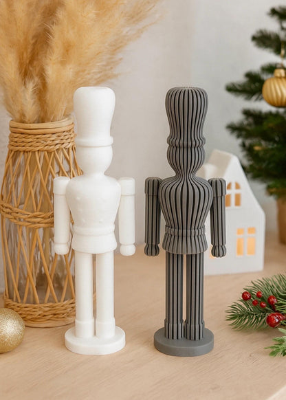 Nussknacker als Weihnachtsdeko - gerippt oder texturiert