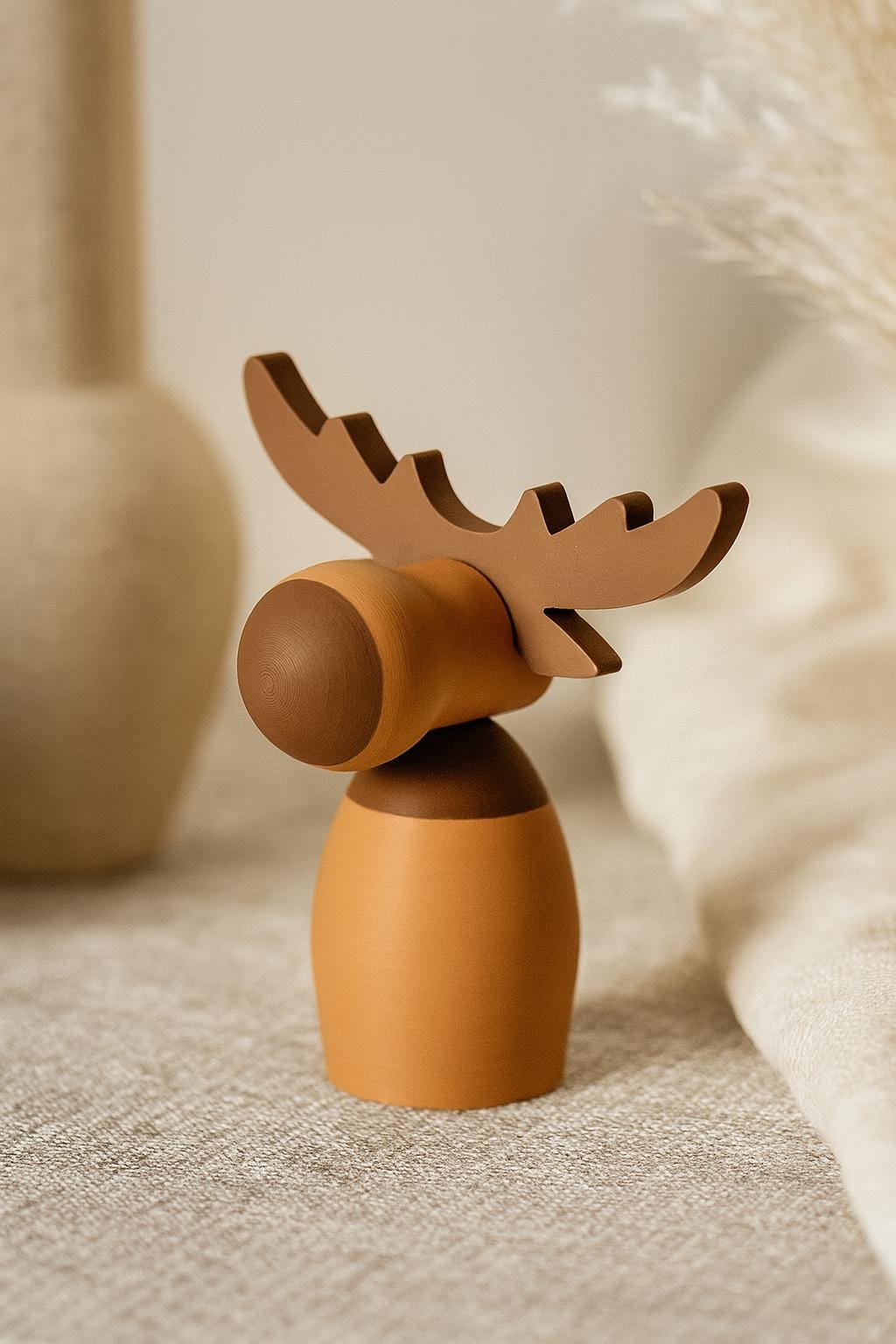 Niedlicher Elch als Weihnachtsdeko - einfarbig oder mehrfarbig
