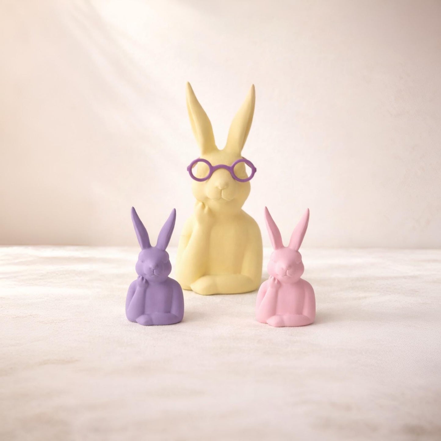 Deko Hase mit oder ohne Brille