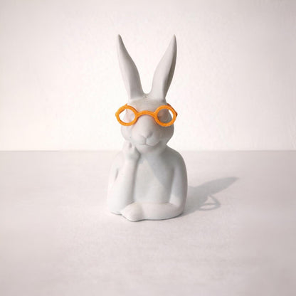 Deko Hase mit oder ohne Brille