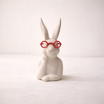 Deko Hase mit oder ohne Brille