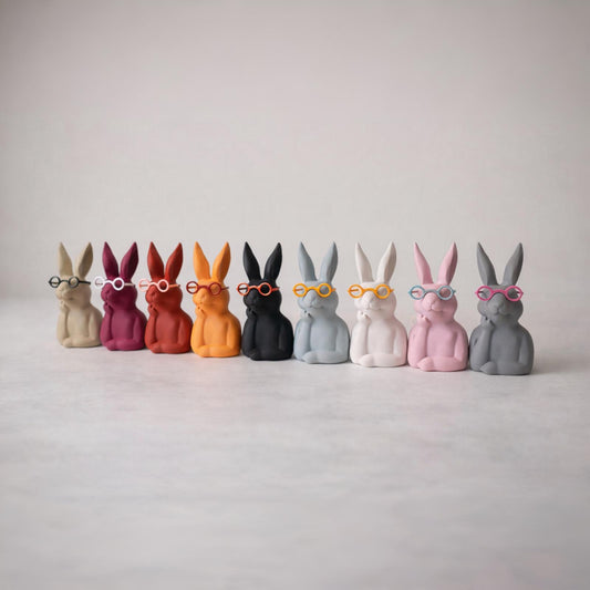 Deko Hase mit oder ohne Brille