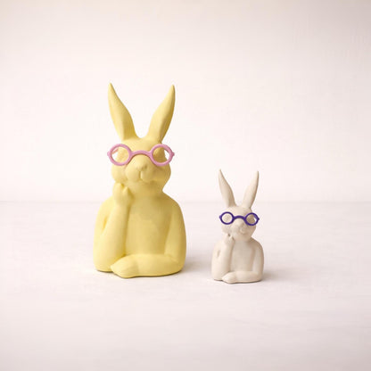 Deko Hase mit oder ohne Brille