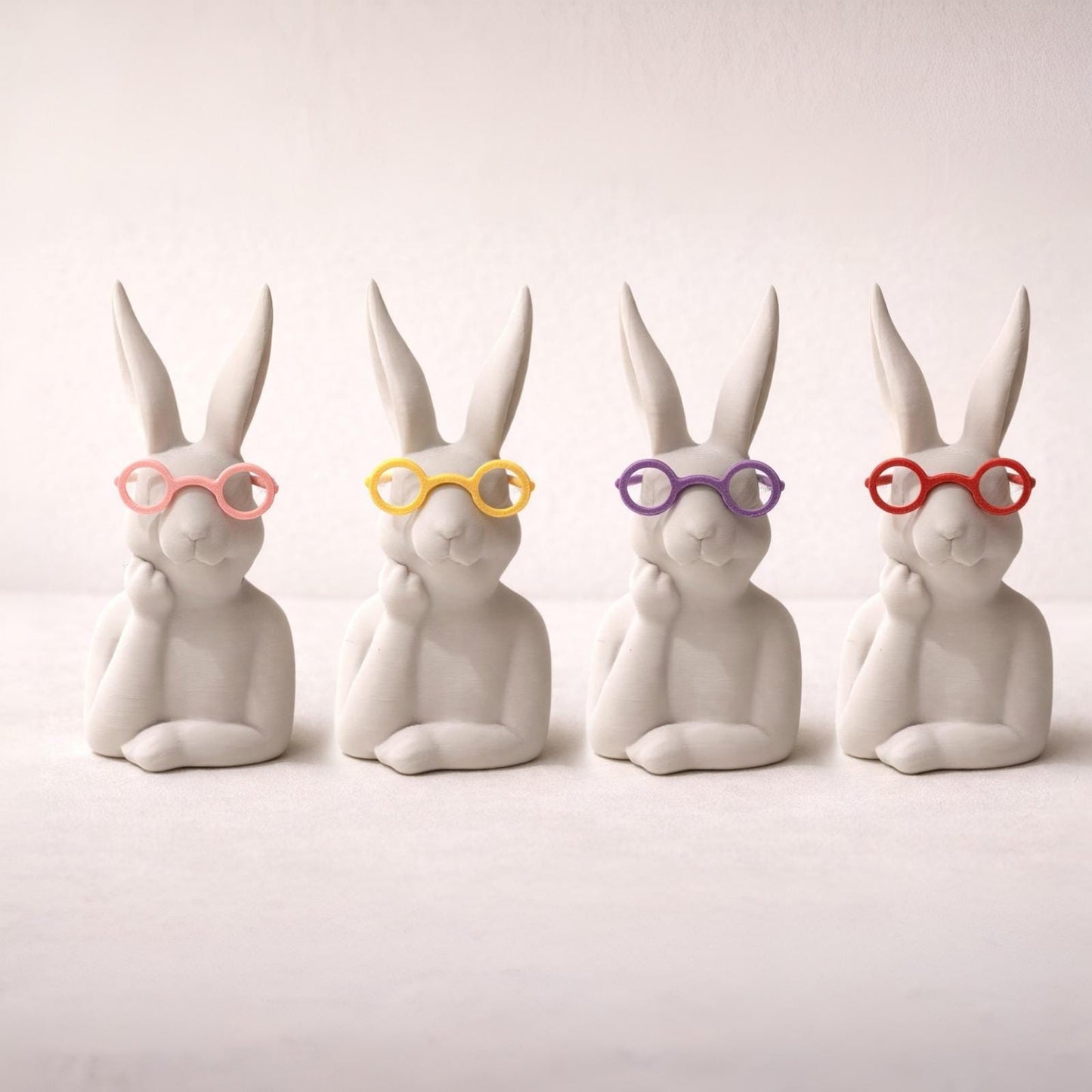 Deko Hase mit oder ohne Brille