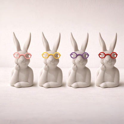Deko Hase mit oder ohne Brille