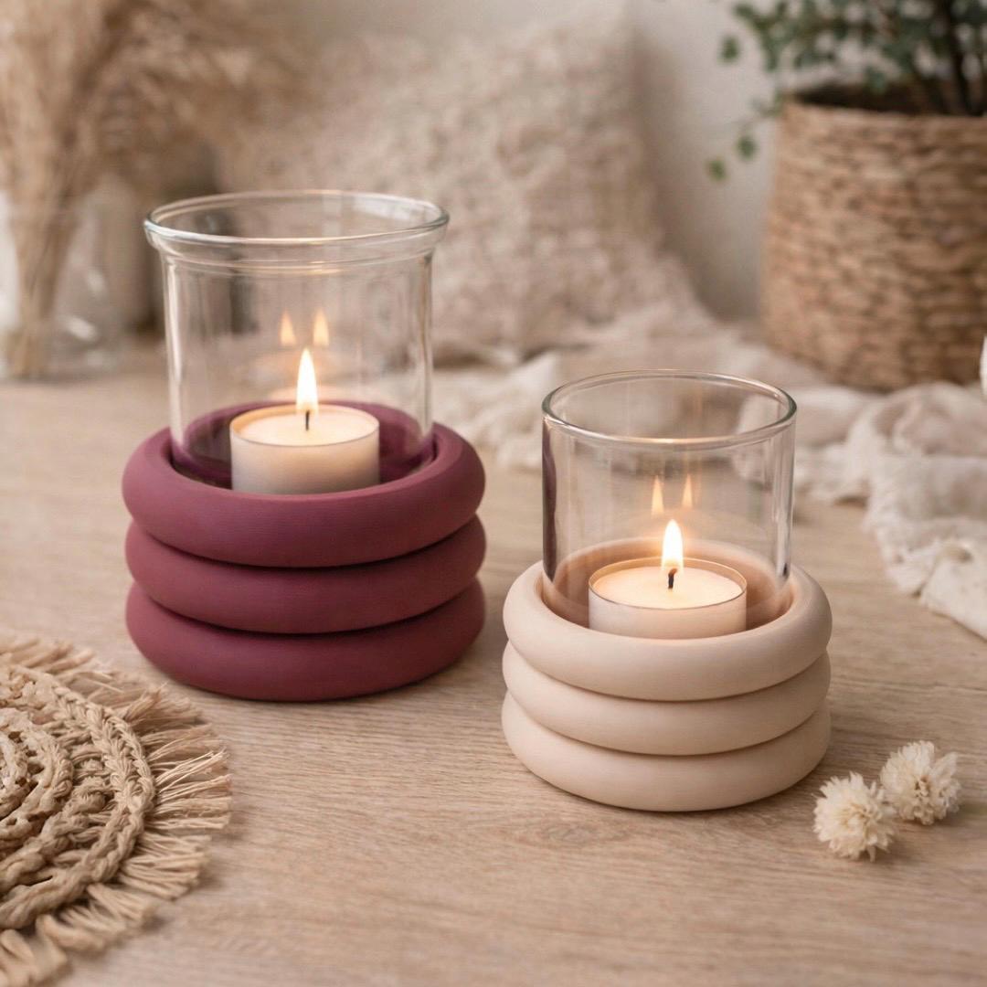 3Dgedruckter Bubble-Windlichthalter