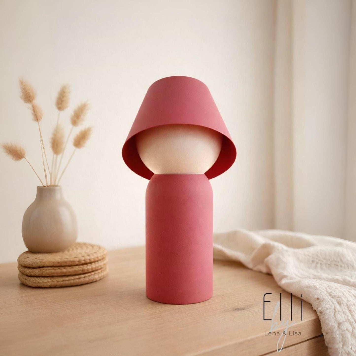 3D-gedruckte Designlampe mit verstellbarem Hut