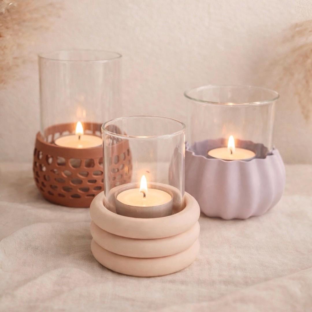 3Dgedruckter Bubble-Windlichthalter