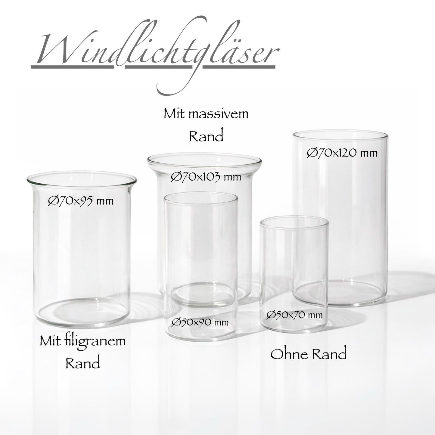 Modernes LED-Windlicht im Rillen-Design