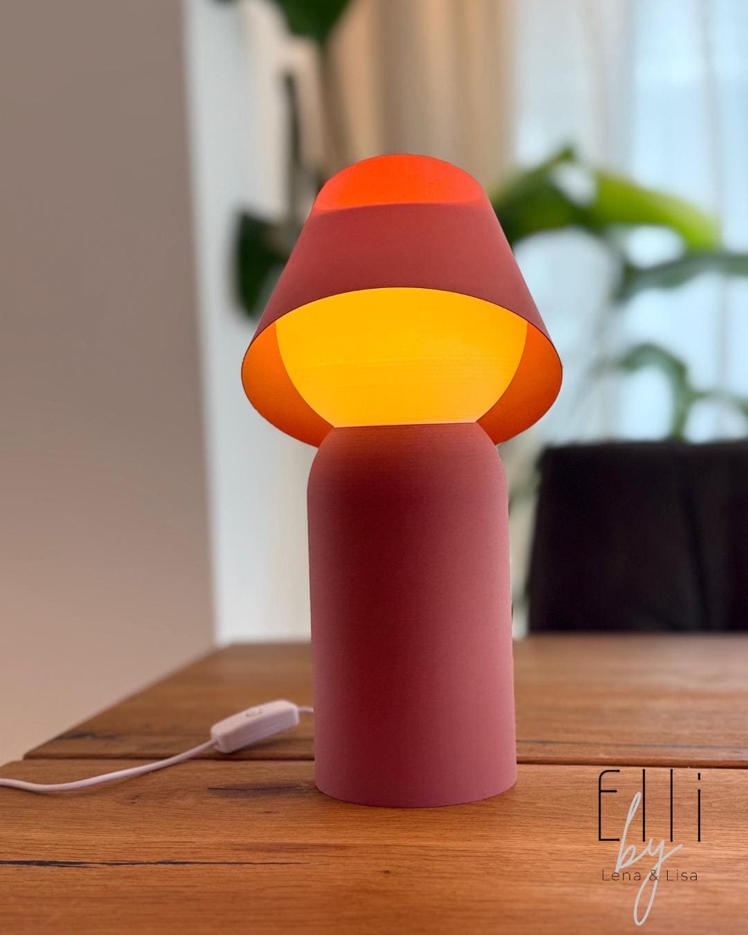 3D-gedruckte Designlampe mit verstellbarem Hut