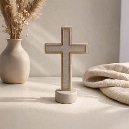 Kirchendeko Stecksystem Taufe Kommunion Konfirmation | Kreuz Fisch Taube | personalisierbar | passend für Kerzenring Basis