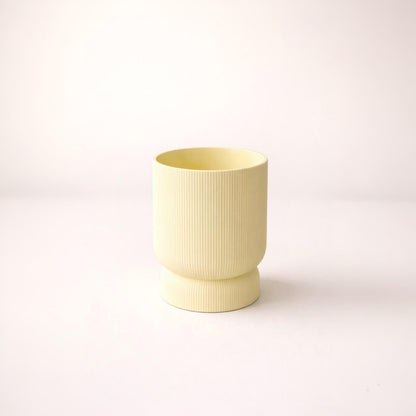 Blumentopf mit Abtropfschale modern | minimalistischer Pflanztopf | 3D Druck Topf | Indoor Pflanzen Topf | Geschenk Idee