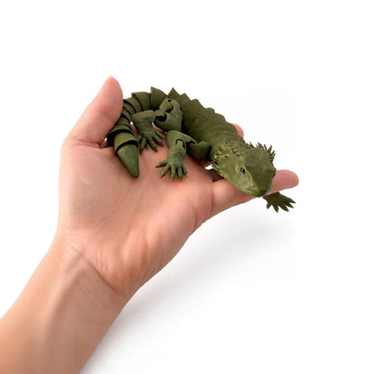 Flexibler 3D gedruckter Bartagame | Bewegliche Echse | Fidget Toy | Sensorisches Spielzeug | Geschenk für Kinder & Erwachsene | Deko Reptil