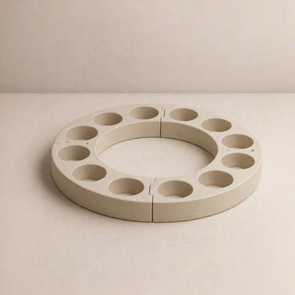 Basis Stecksystem Kerzenring | modular kombinierbar | Ring oder Welle möglich | passend für Geburtstags- & Kirchendeko