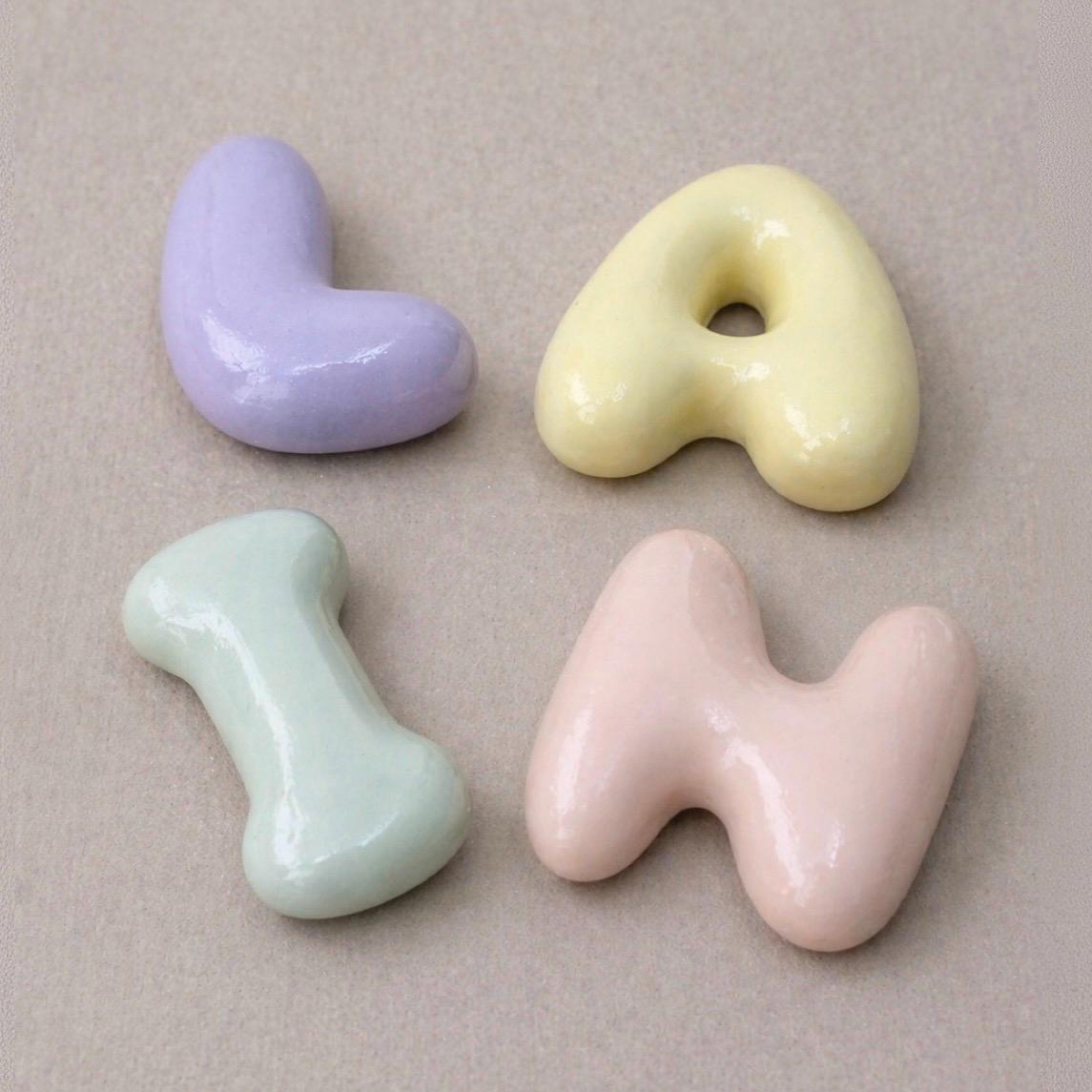 3D-Druck-Keramikbuchstaben personalisiert