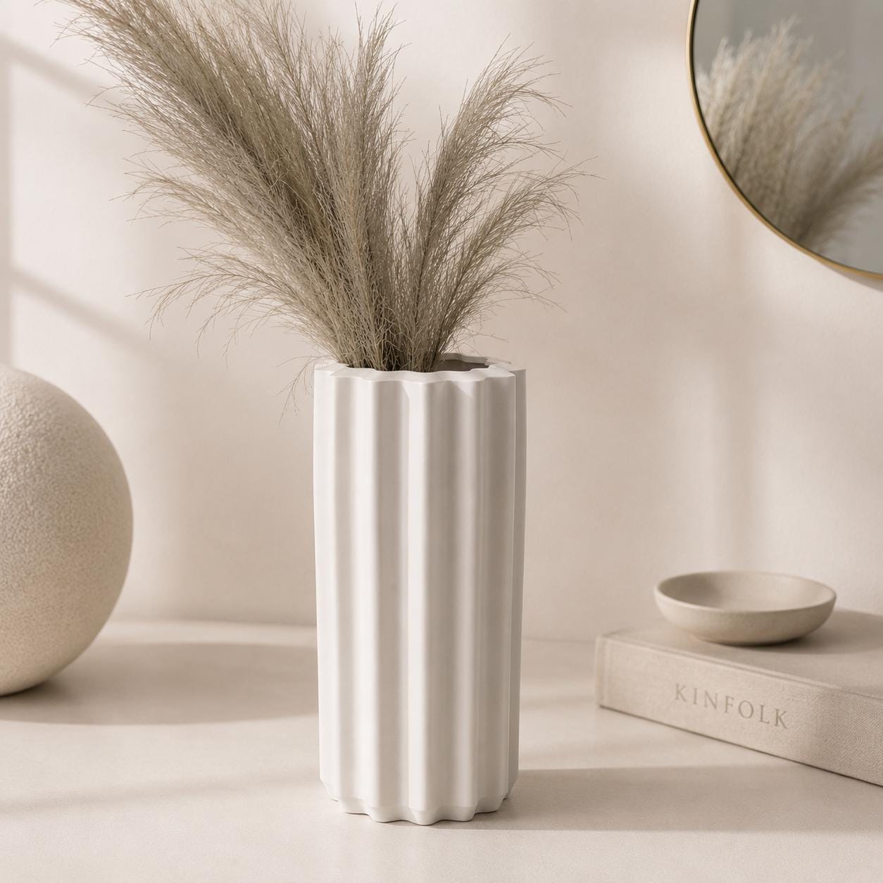 Moderne Vase im minimalistischen Design