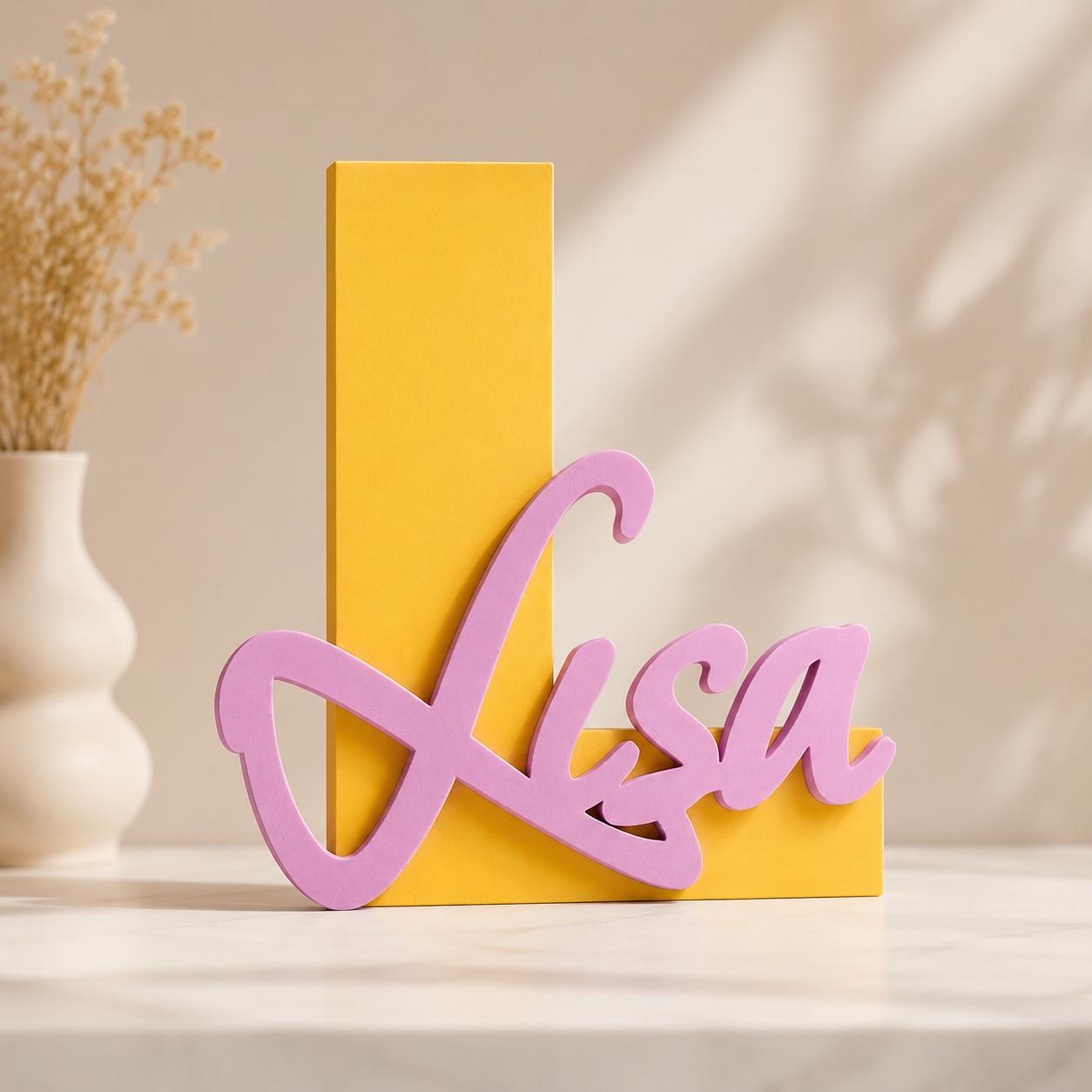 Personalisierte 3D-Buchstaben mit Name
