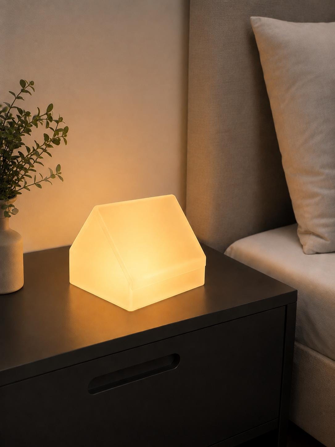 LED Buchstütze Haus | Leselampe & Buchhalter