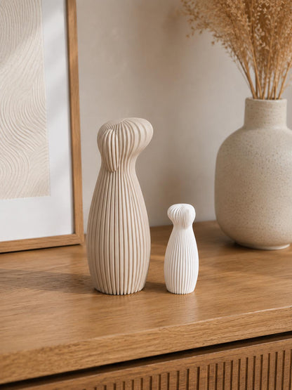 Minimalistische Hundefigur