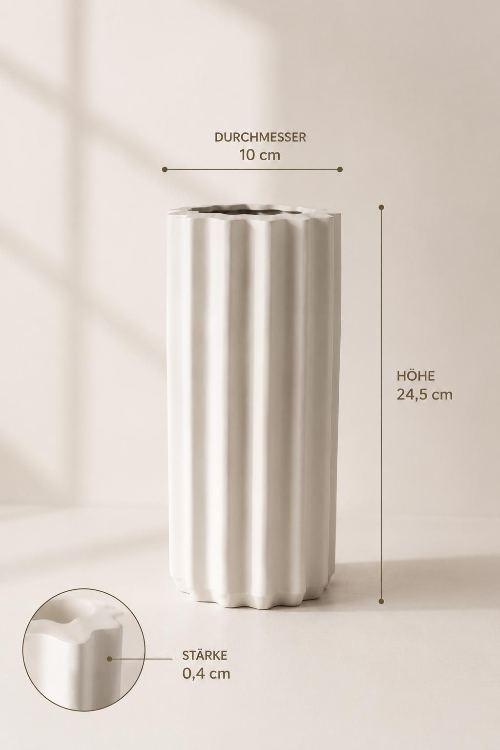 Moderne Vase im minimalistischen Design