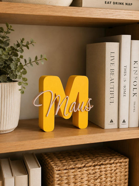 Personalisierte 3D-Buchstaben mit Name