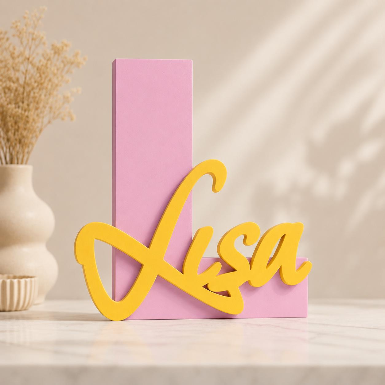 Personalisierte 3D-Buchstaben mit Name