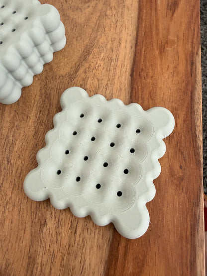 Untersetzer Set im Bubble Design | 3D Druck Untersetzer | Moderne Tischdeko | Getränkeuntersetzer | Geschenkidee Einzug