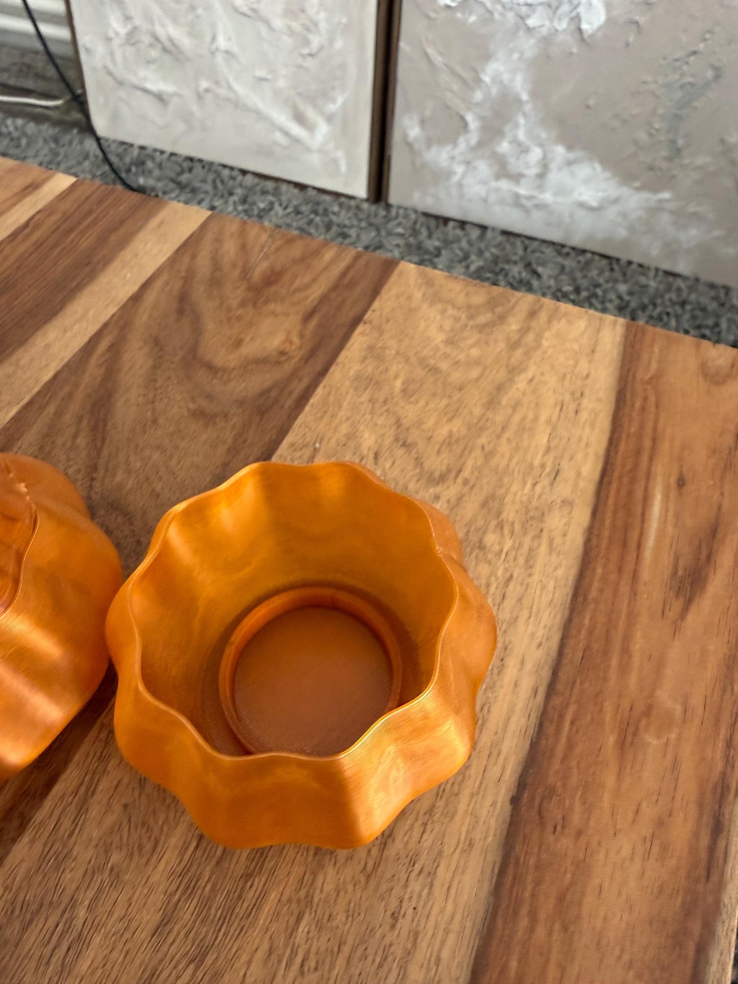 Kürbis Teelichthalter mit Deckel | Herbstdeko aus dem 3D-Drucker | Kürbis Windlicht für LED-Teelichter | Halloween & Herbst