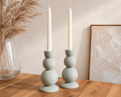 Kerzenständer modern | 3D gedruckter Stabkerzenhalter | Minimalistische Deko | Skandinavischer Kerzenhalter | Geschenkidee | Japandi Style