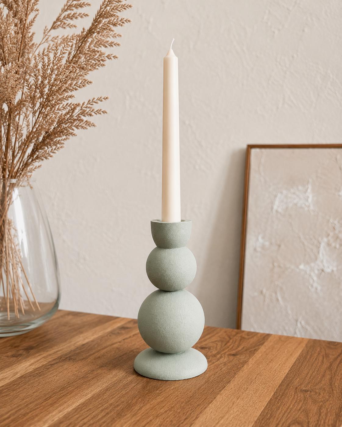 Kerzenständer modern | 3D gedruckter Stabkerzenhalter | Minimalistische Deko | Skandinavischer Kerzenhalter | Geschenkidee | Japandi Style