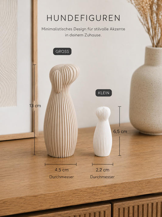 Minimalistische Hundefigur