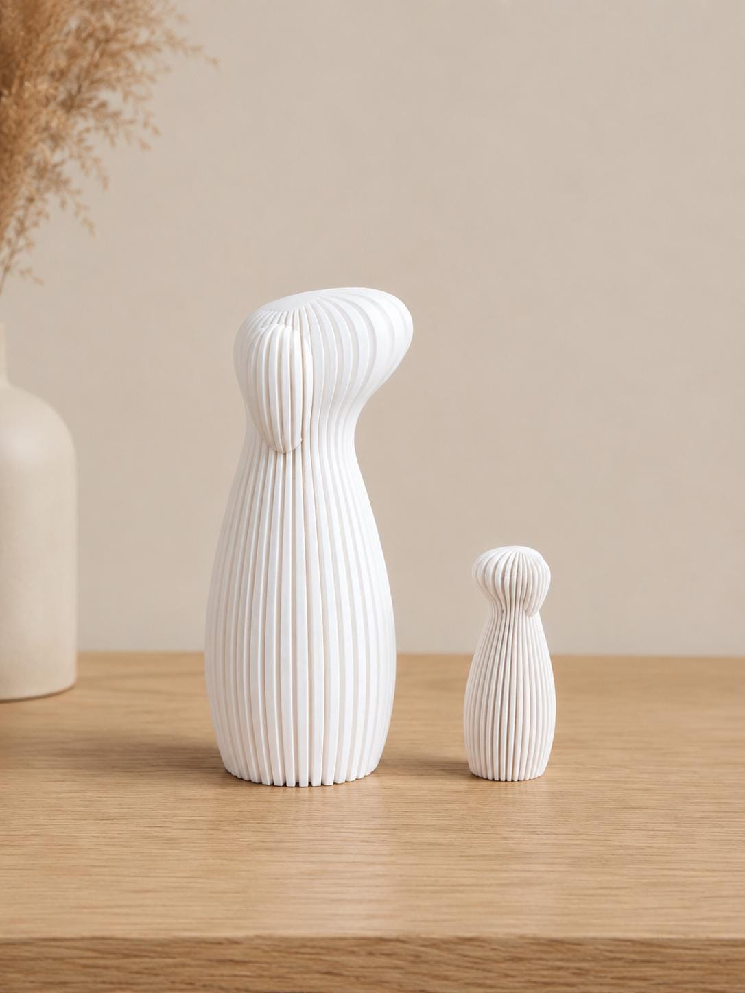 Minimalistische Hundefigur