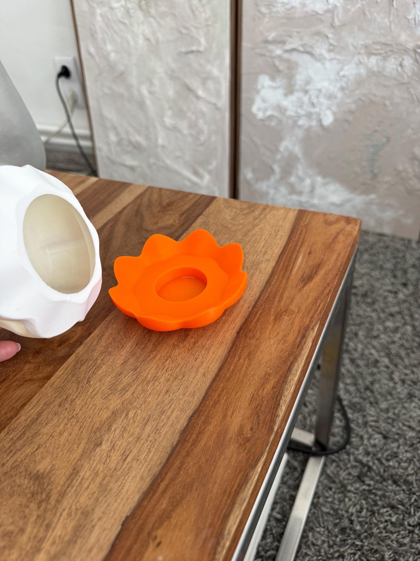 Geister Kürbis Teelichthalter | Halloween Deko | 3D Druck | Kürbisgeist mit LED Teelicht | Herbstdeko