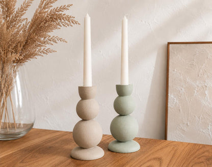 Kerzenständer modern | 3D gedruckter Stabkerzenhalter | Minimalistische Deko | Skandinavischer Kerzenhalter | Geschenkidee | Japandi Style